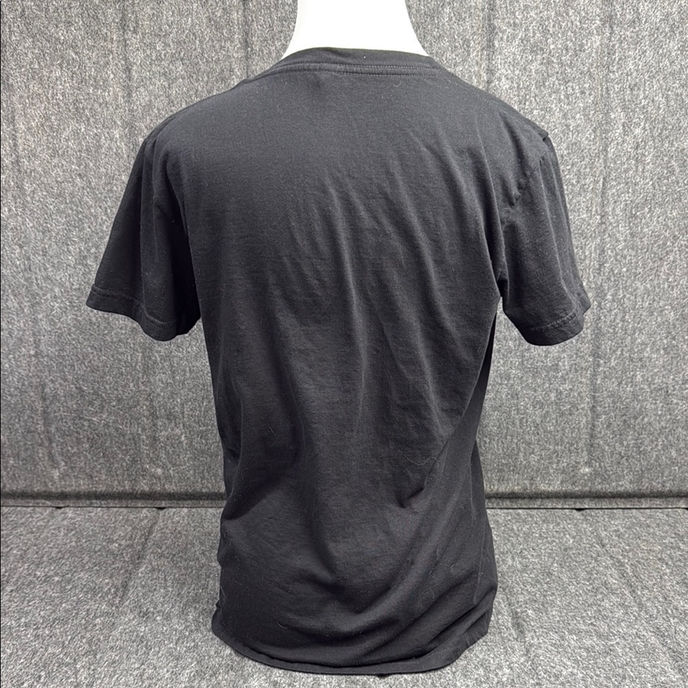 American Apparel Black and Orange Artistic Skull Tee - Picture 3 of 4